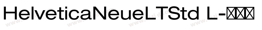 HelveticaNeueLTStd L字体转换